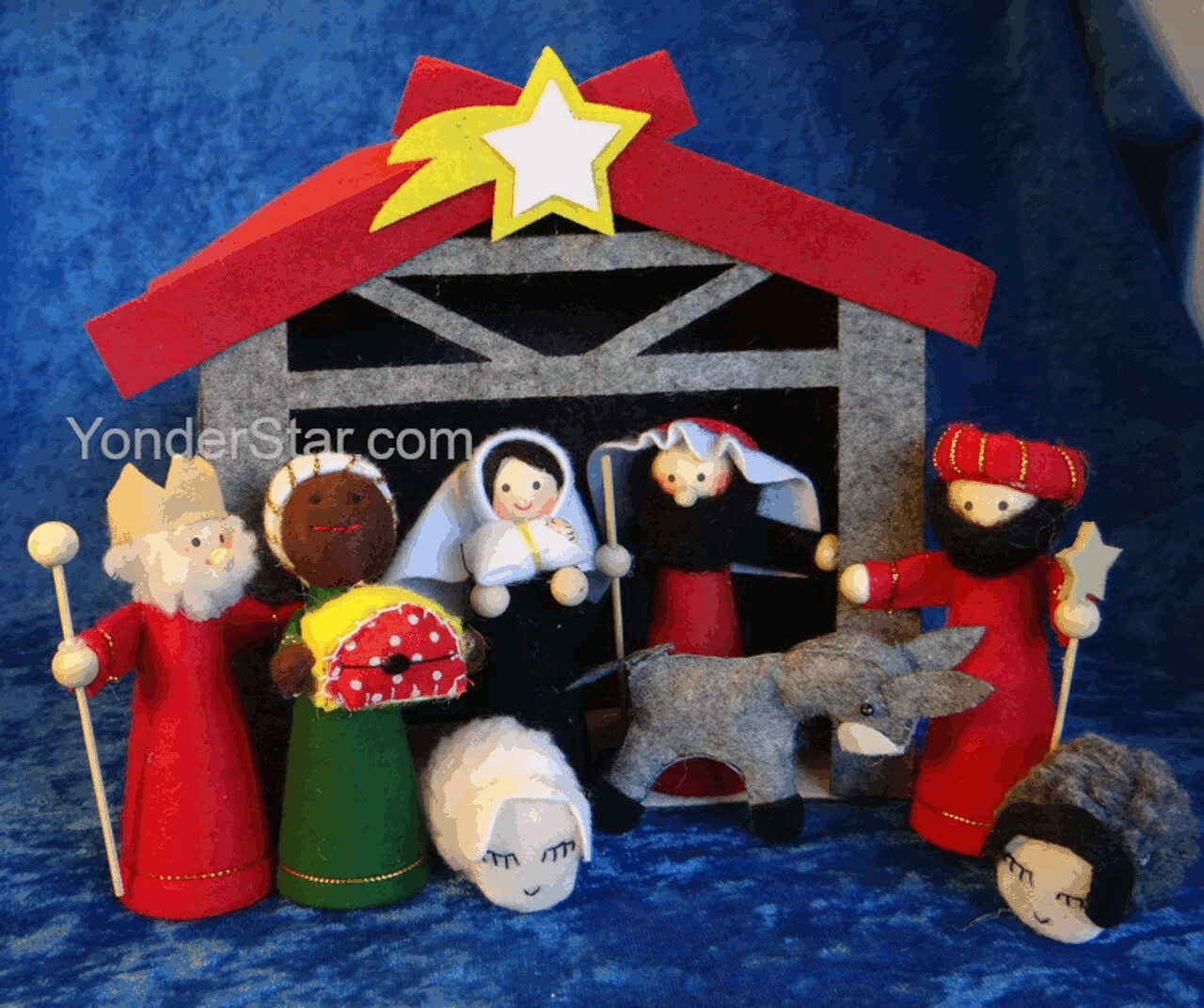 Scandinavian Nativity Scene from Denmark