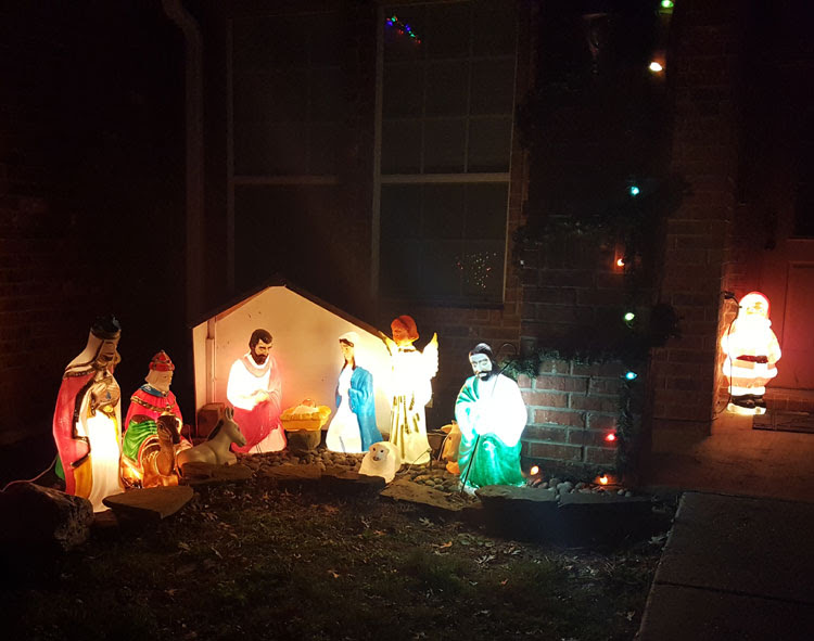 Lighted Outdoor Nativity